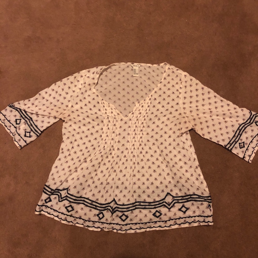 Forever 21 peasant top 💕